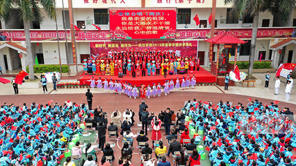 南宁中小学春季开学典礼:歌声嘹亮不负春光(图)|手机广西网